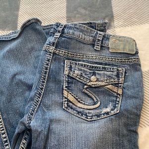 Womens silver jeans